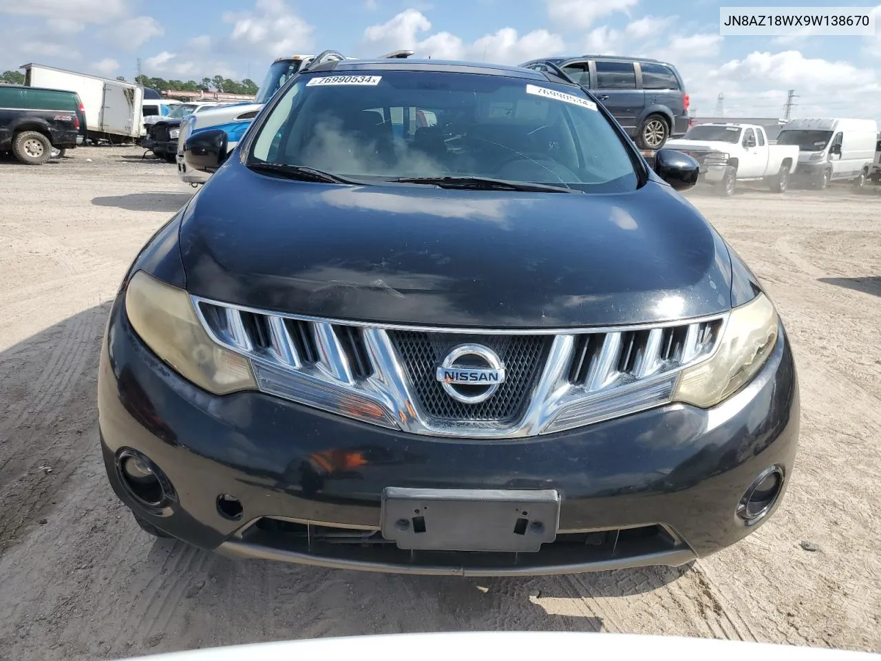 2009 Nissan Murano S VIN: JN8AZ18WX9W138670 Lot: 76990534