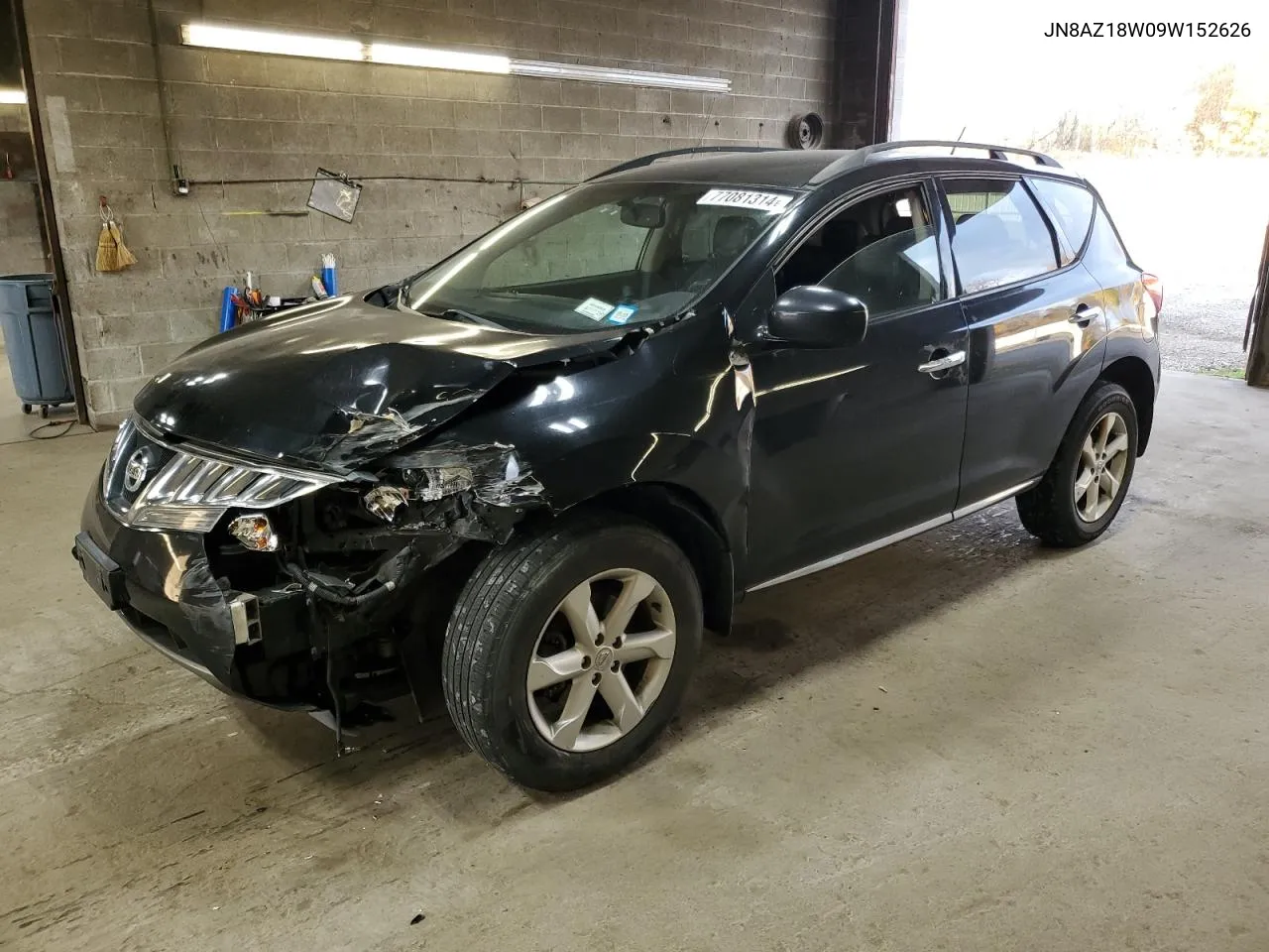 2009 Nissan Murano S VIN: JN8AZ18W09W152626 Lot: 77081314