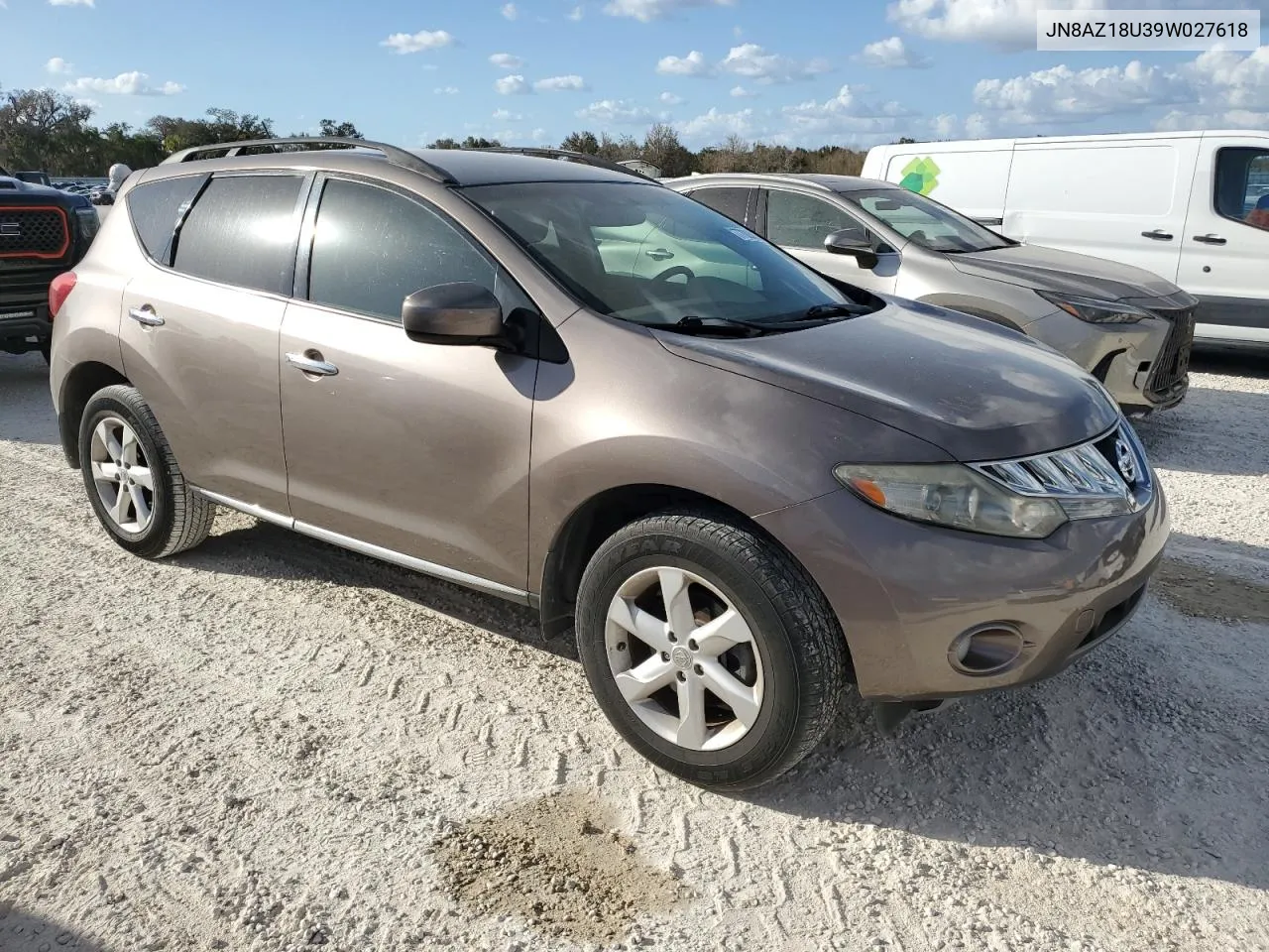 2009 Nissan Murano S VIN: JN8AZ18U39W027618 Lot: 77083034