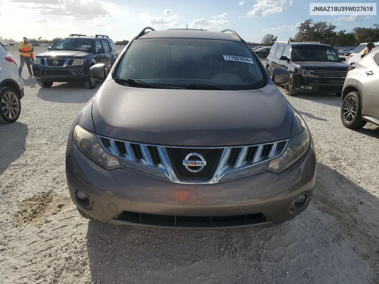 2009 Nissan Murano S VIN: JN8AZ18U39W027618 Lot: 77083034