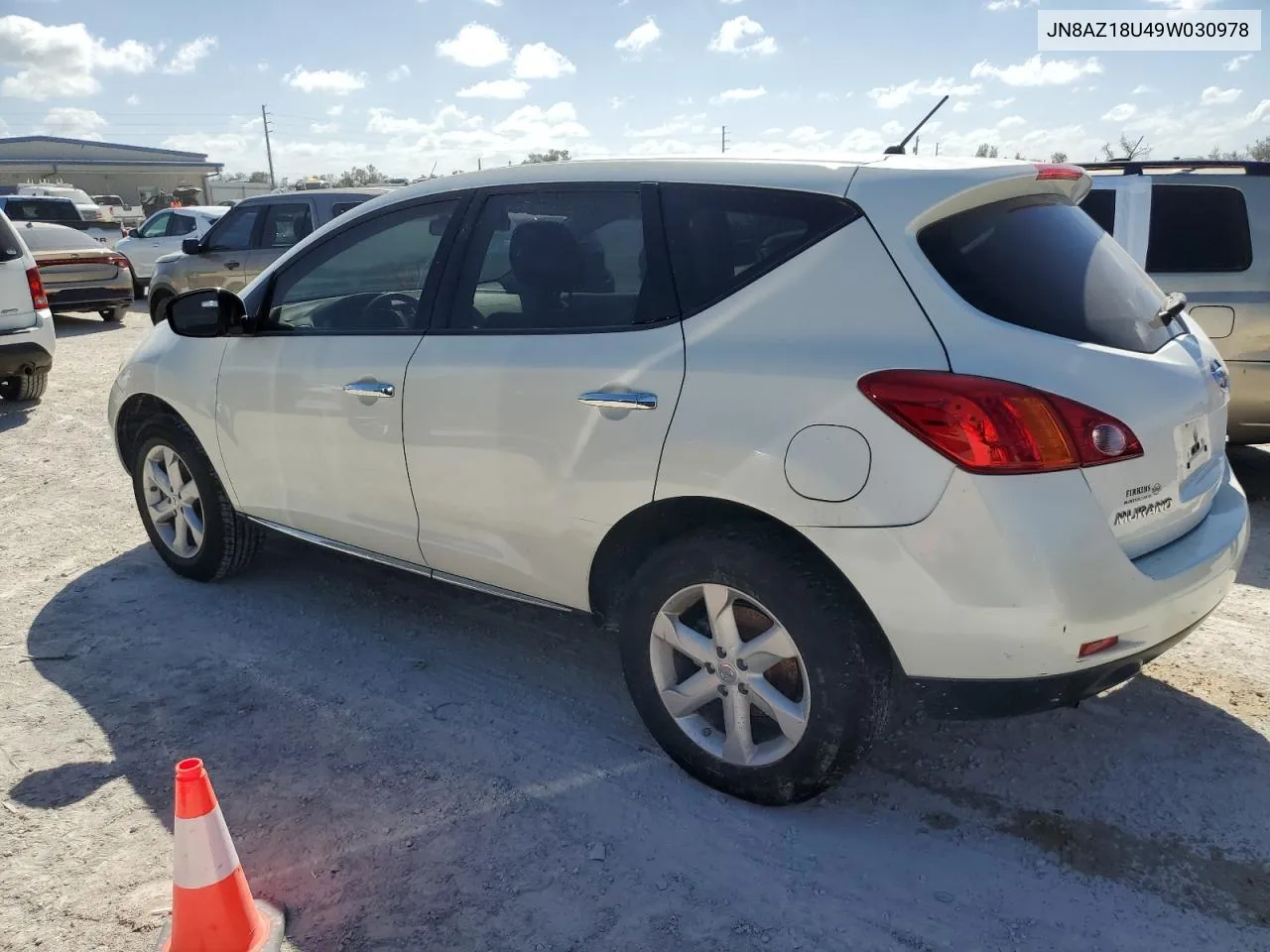 2009 Nissan Murano S VIN: JN8AZ18U49W030978 Lot: 77109574