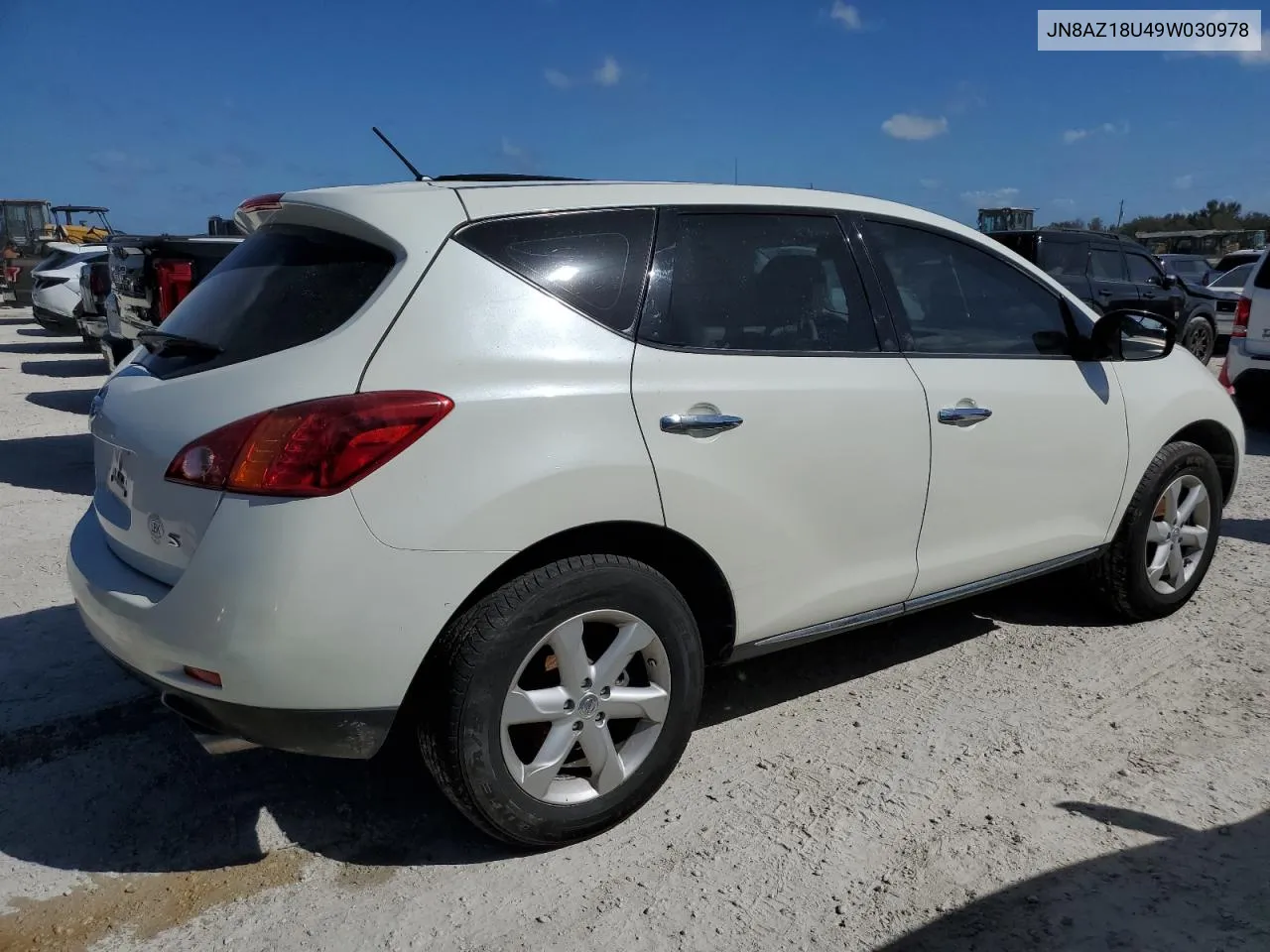 2009 Nissan Murano S VIN: JN8AZ18U49W030978 Lot: 77109574