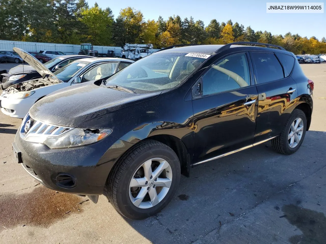 2009 Nissan Murano S VIN: JN8AZ18W99W114005 Lot: 77270684