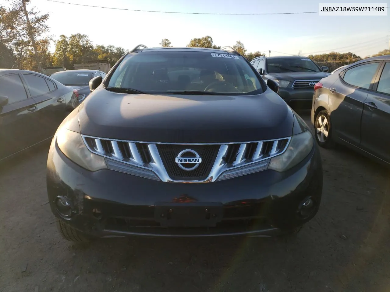 2009 Nissan Murano S VIN: JN8AZ18W59W211489 Lot: 77319464