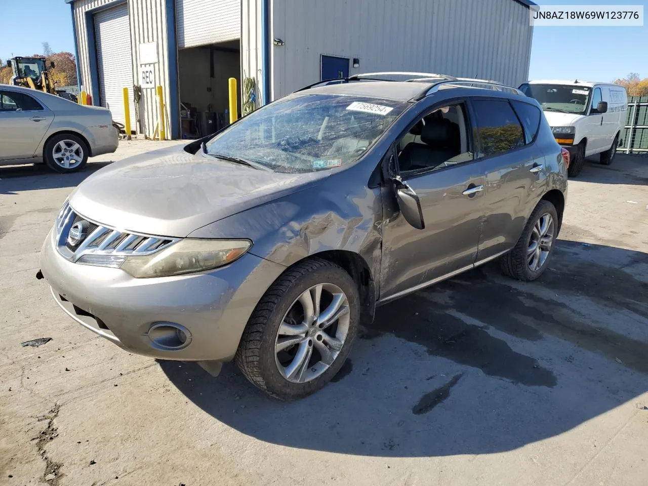 2009 Nissan Murano S VIN: JN8AZ18W69W123776 Lot: 77569254