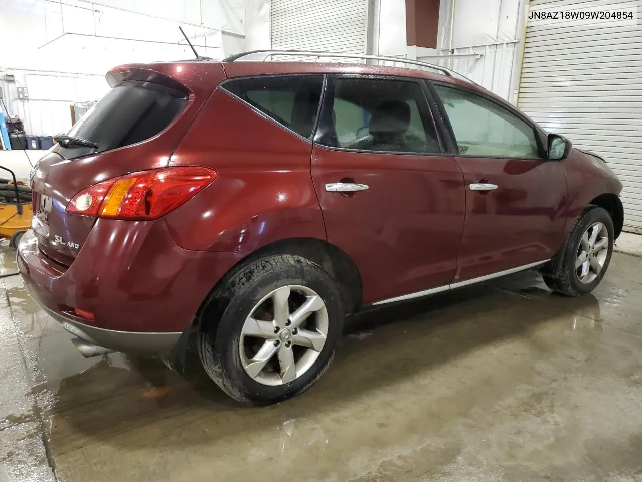 2009 Nissan Murano S VIN: JN8AZ18W09W204854 Lot: 77592824