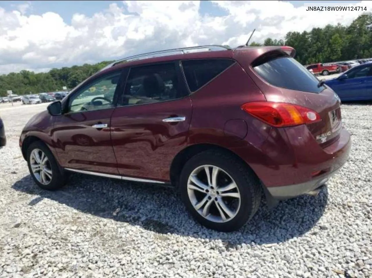 2009 Nissan Murano S VIN: JN8AZ18W09W124714 Lot: 77714674