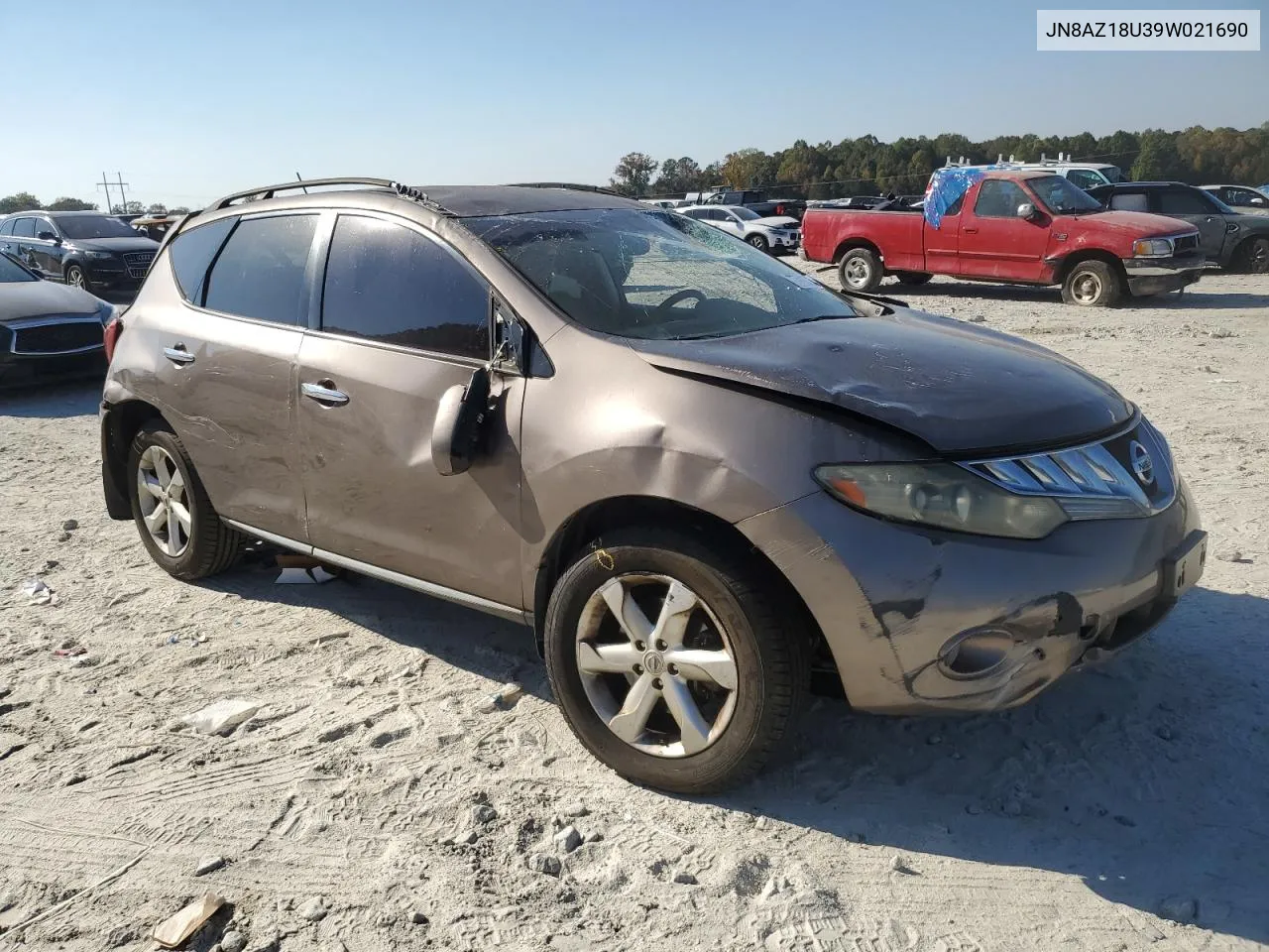 2009 Nissan Murano S VIN: JN8AZ18U39W021690 Lot: 77913754