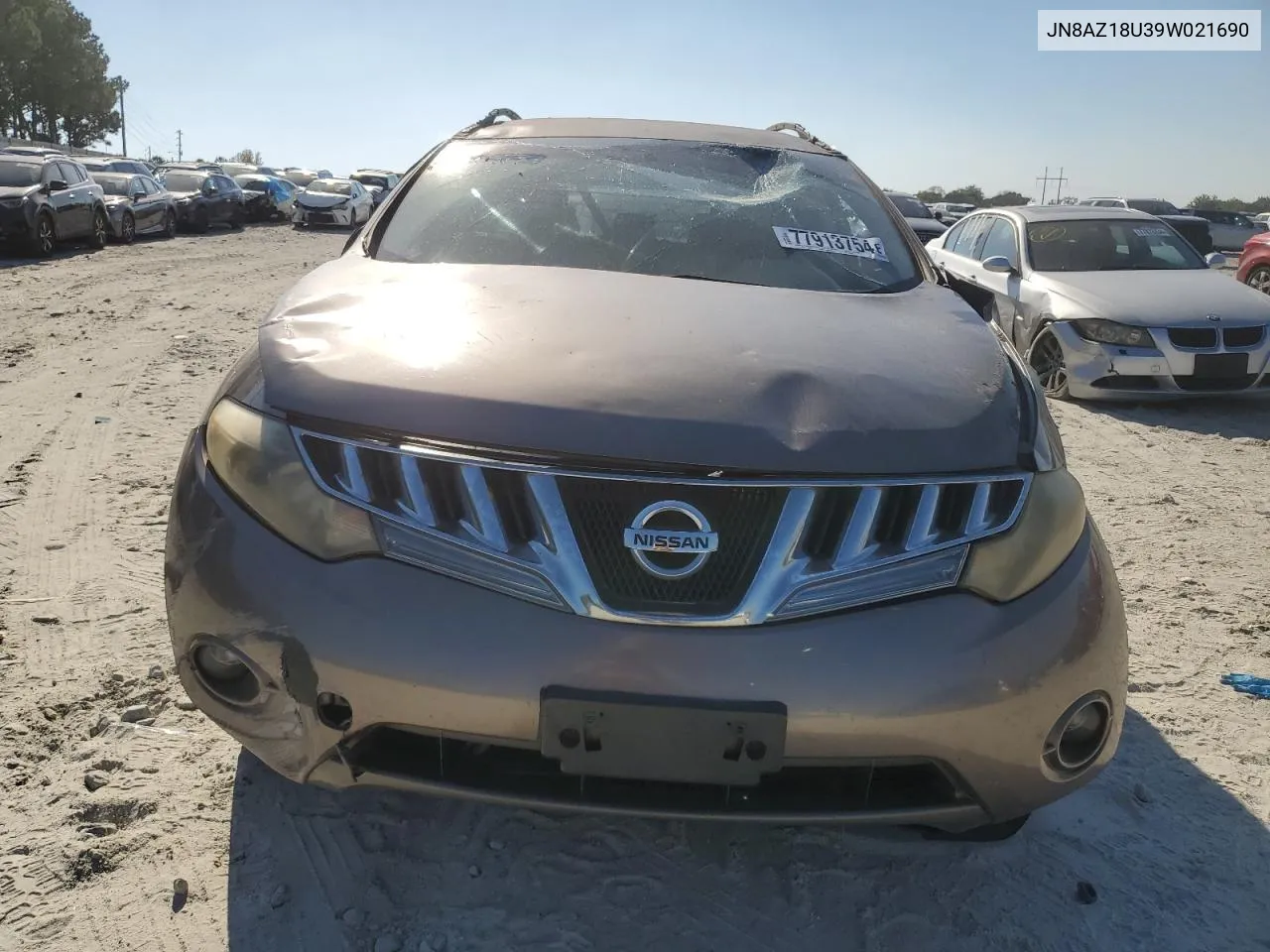 2009 Nissan Murano S VIN: JN8AZ18U39W021690 Lot: 77913754