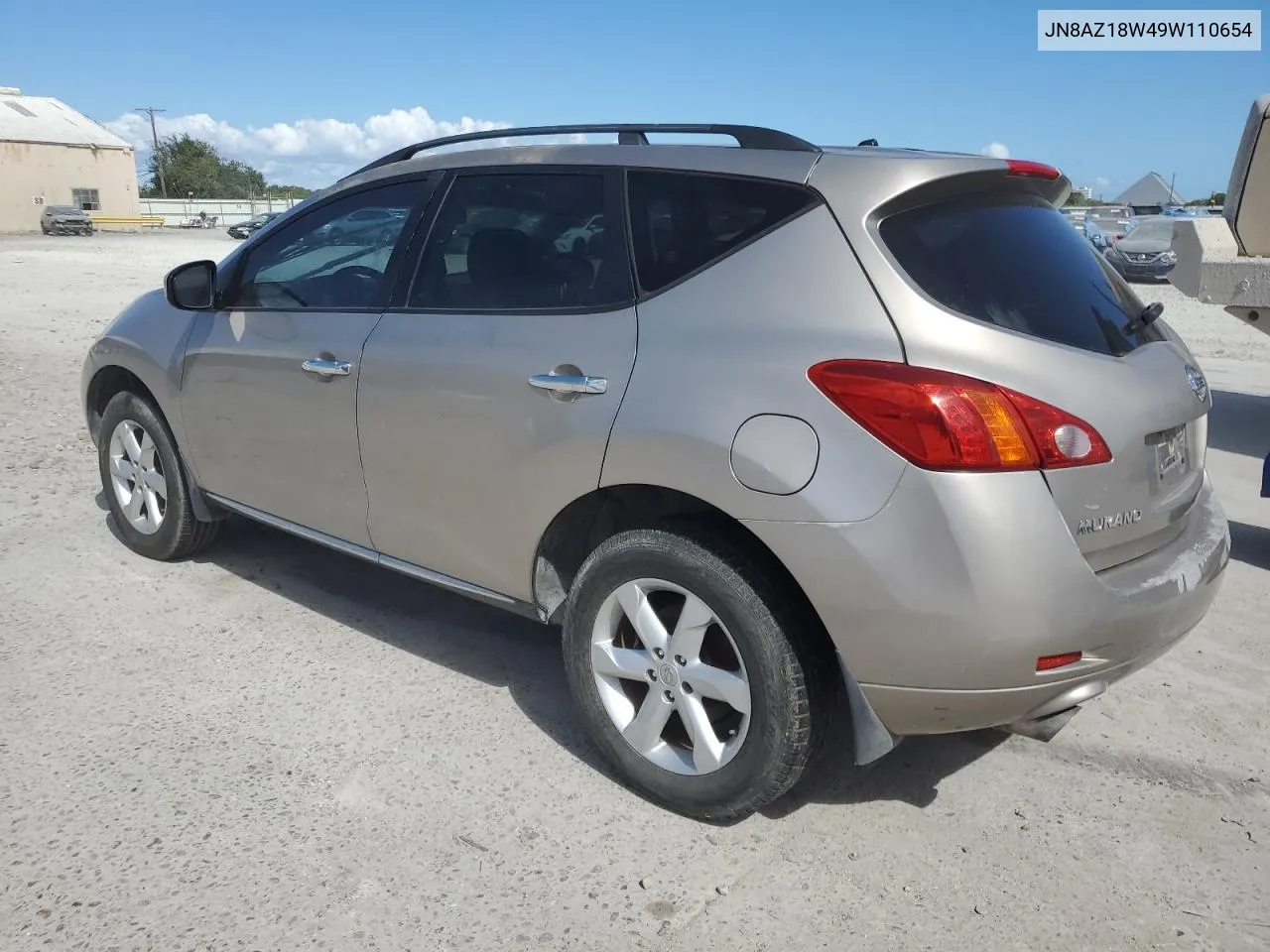 2009 Nissan Murano S VIN: JN8AZ18W49W110654 Lot: 78155974