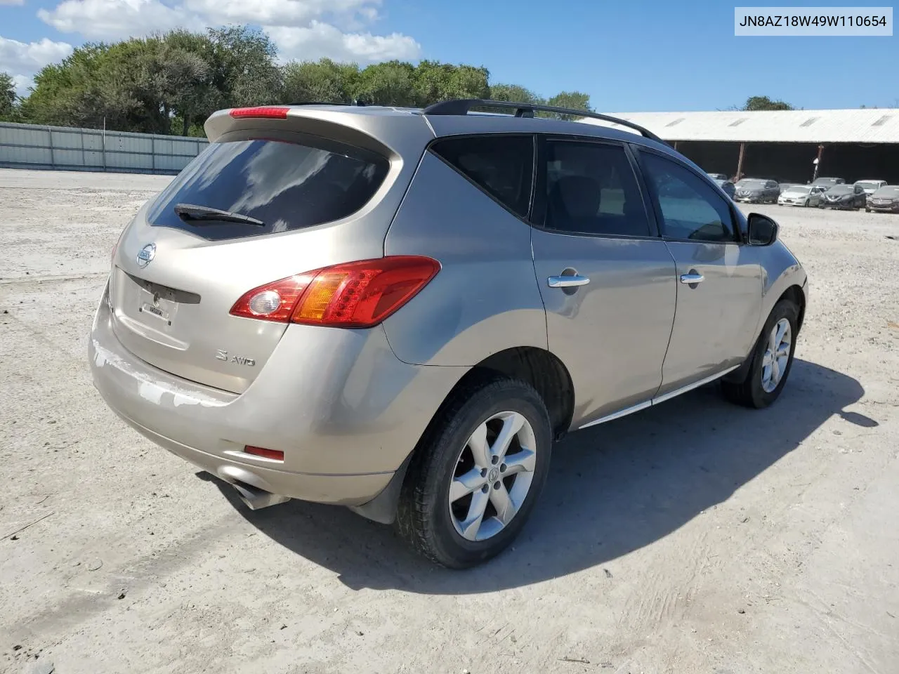 2009 Nissan Murano S VIN: JN8AZ18W49W110654 Lot: 78155974