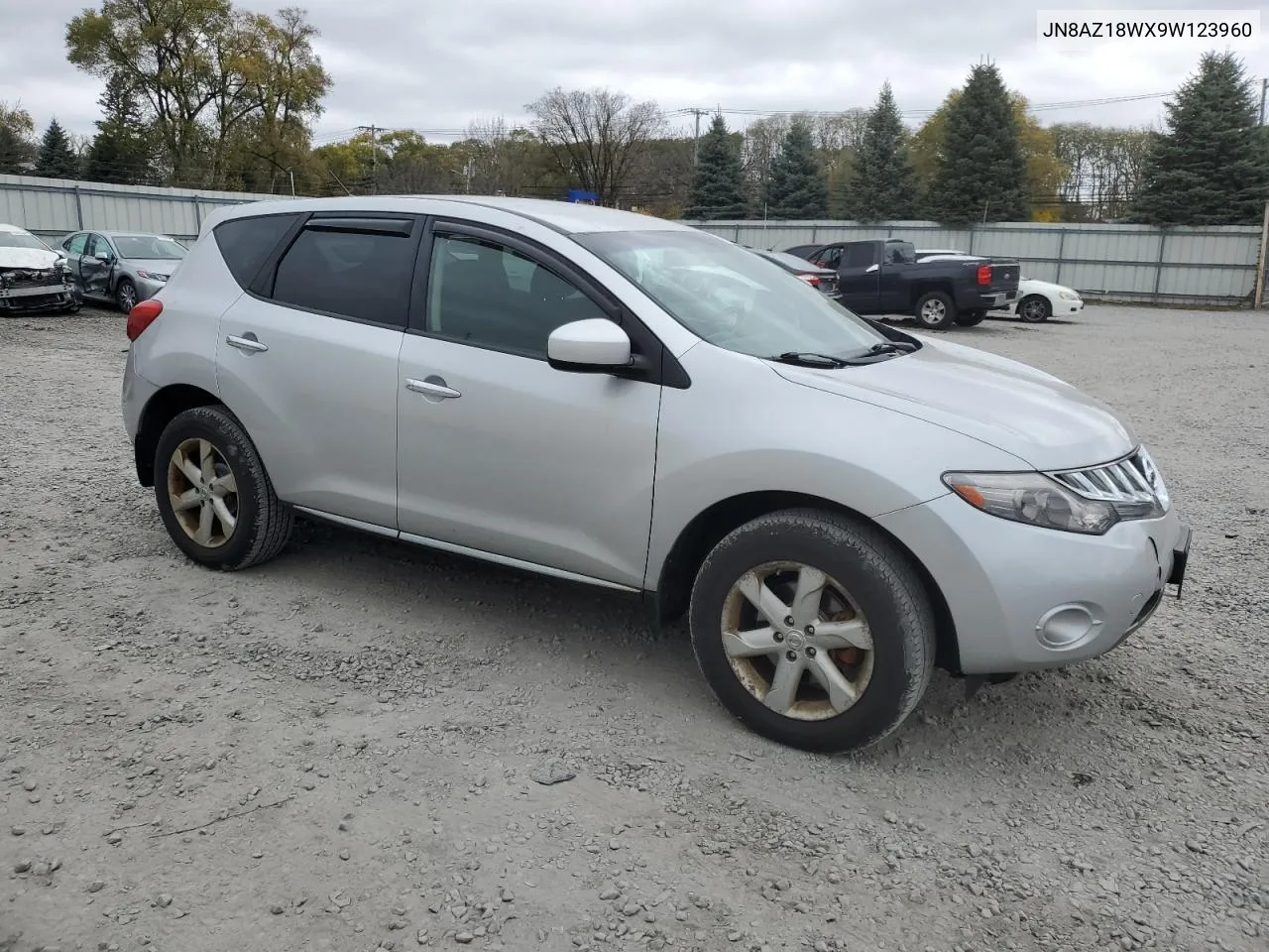 2009 Nissan Murano S VIN: JN8AZ18WX9W123960 Lot: 78168254