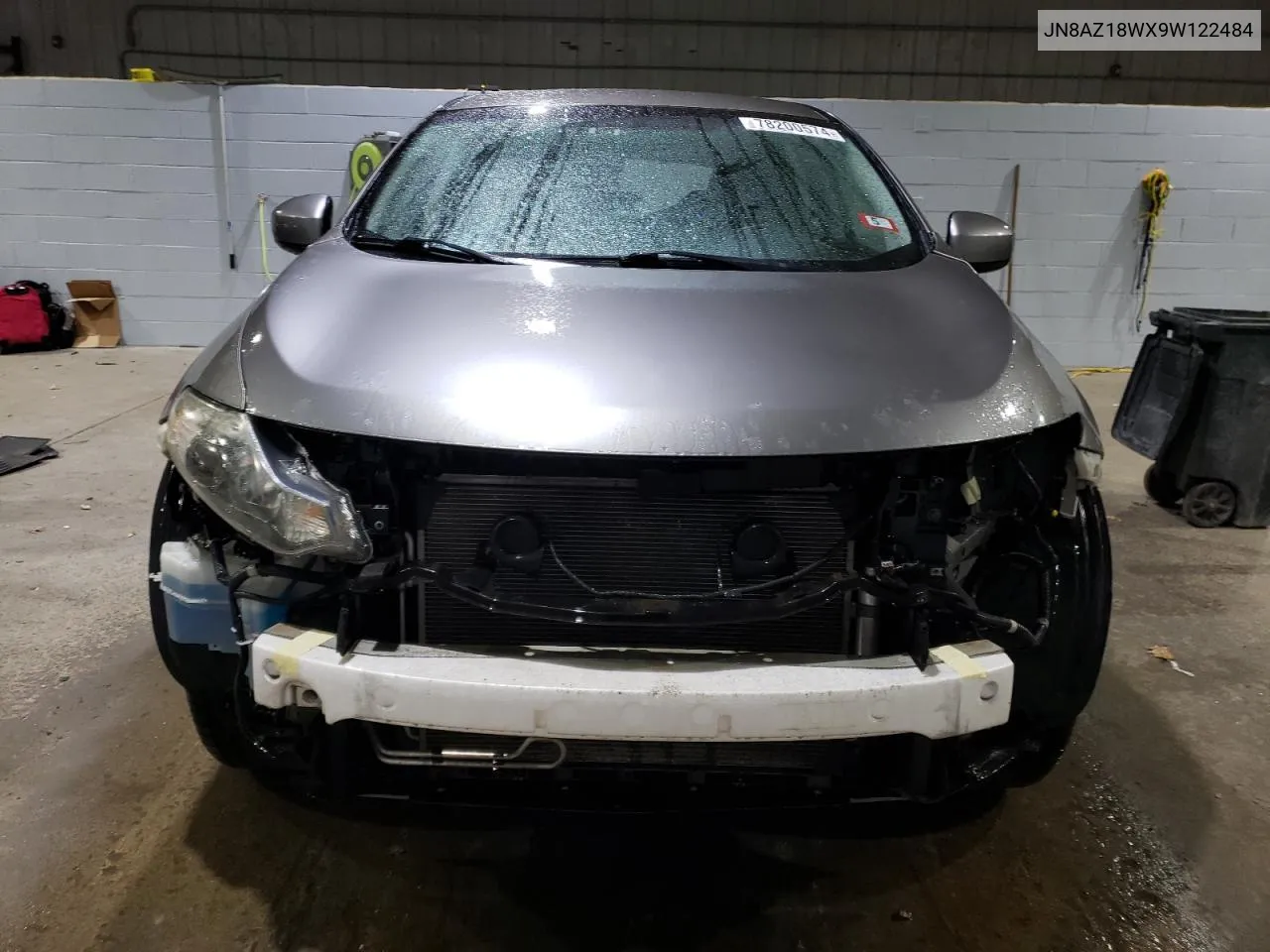 2009 Nissan Murano S VIN: JN8AZ18WX9W122484 Lot: 78200574