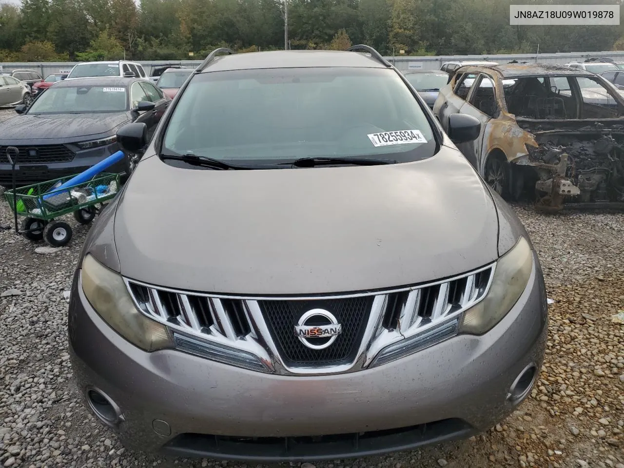 2009 Nissan Murano S VIN: JN8AZ18U09W019878 Lot: 78255934