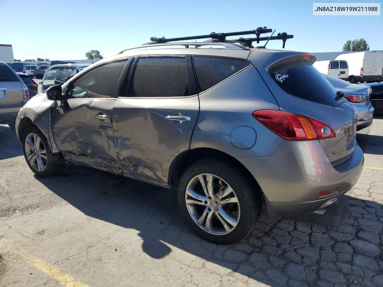 2009 Nissan Murano S VIN: JN8AZ18W19W211988 Lot: 78442604