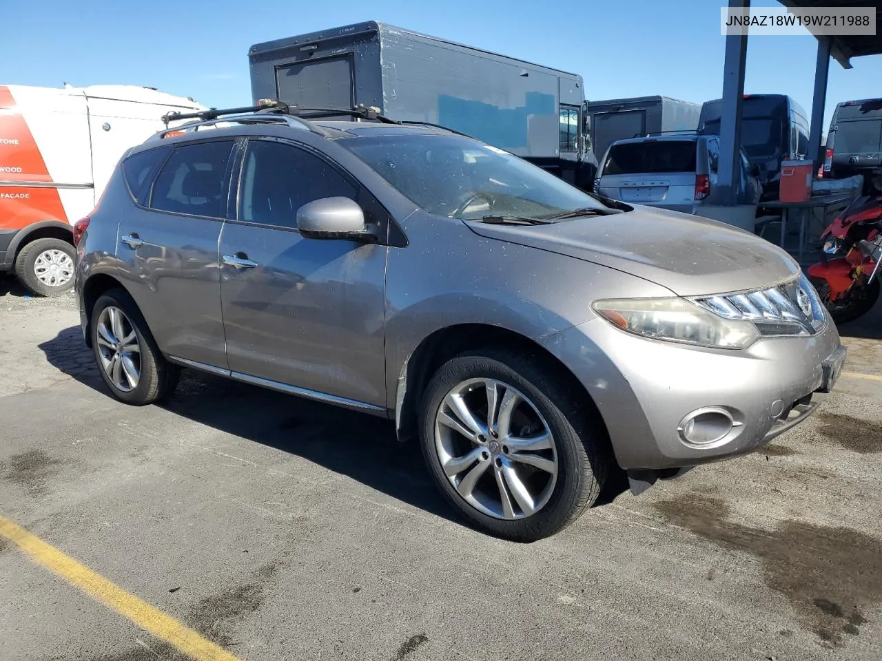 2009 Nissan Murano S VIN: JN8AZ18W19W211988 Lot: 78442604