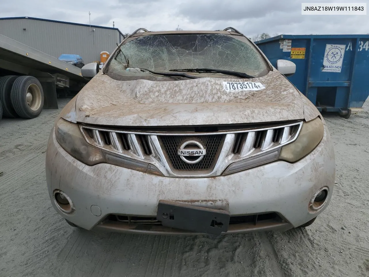 JN8AZ18W19W111843 2009 Nissan Murano S