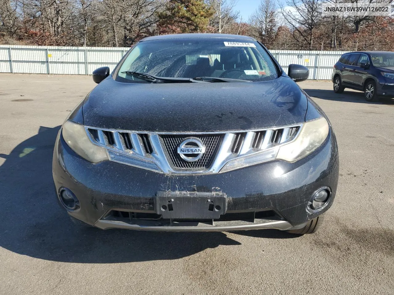 2009 Nissan Murano S VIN: JN8AZ18W39W126022 Lot: 78895744