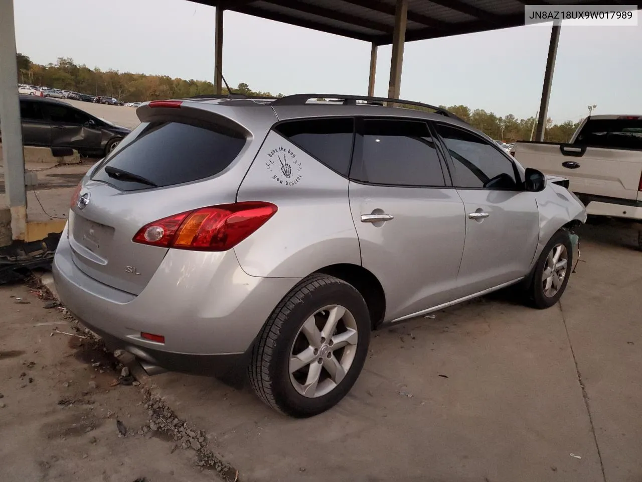 2009 Nissan Murano S VIN: JN8AZ18UX9W017989 Lot: 79490714