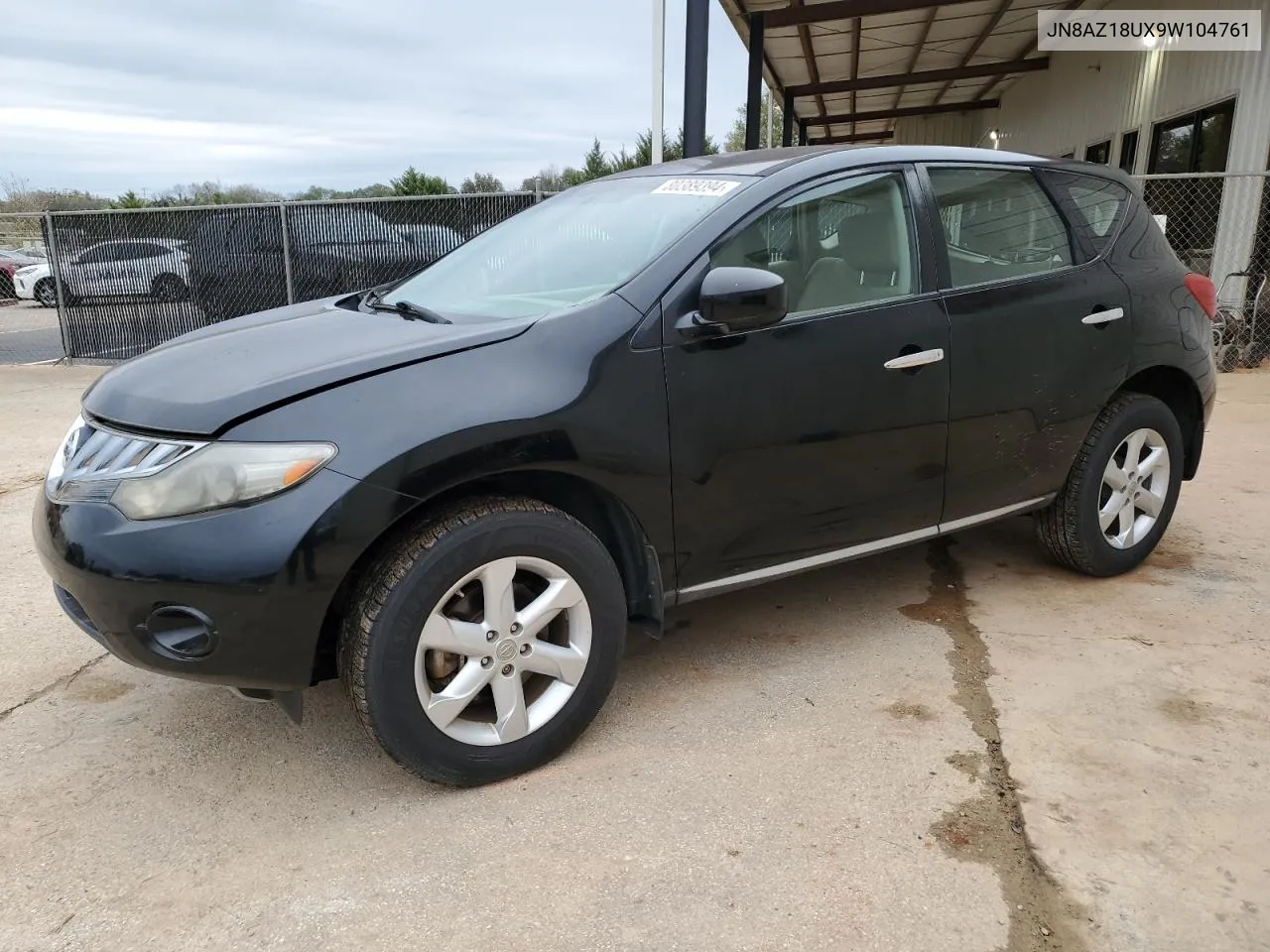 2009 Nissan Murano S VIN: JN8AZ18UX9W104761 Lot: 80389394