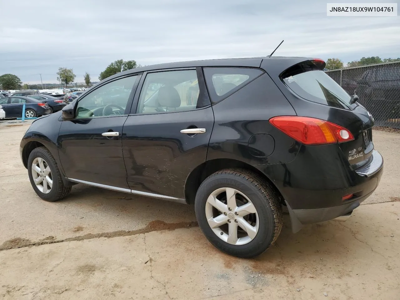 2009 Nissan Murano S VIN: JN8AZ18UX9W104761 Lot: 80389394