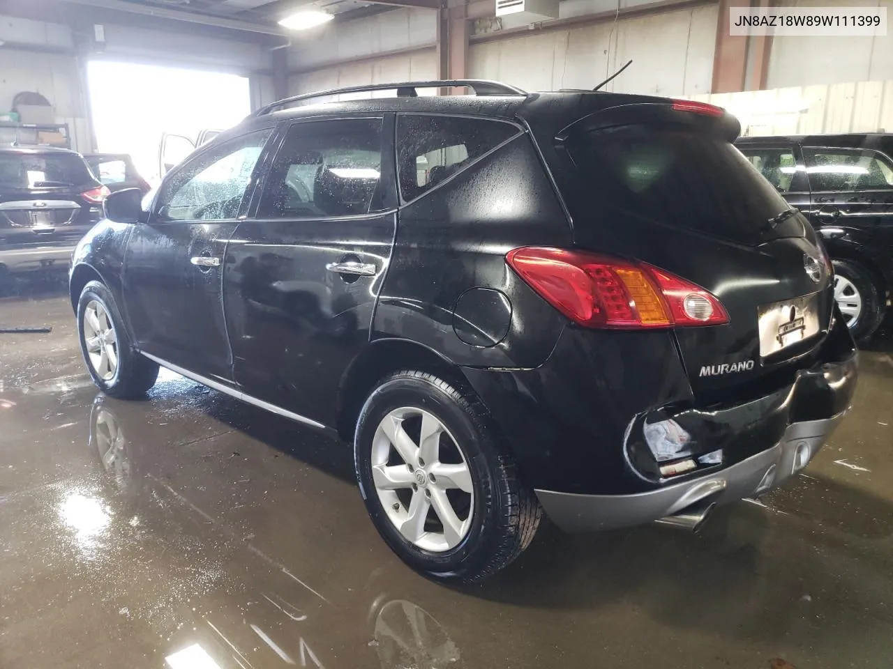 2009 Nissan Murano S VIN: JN8AZ18W89W111399 Lot: 80686194