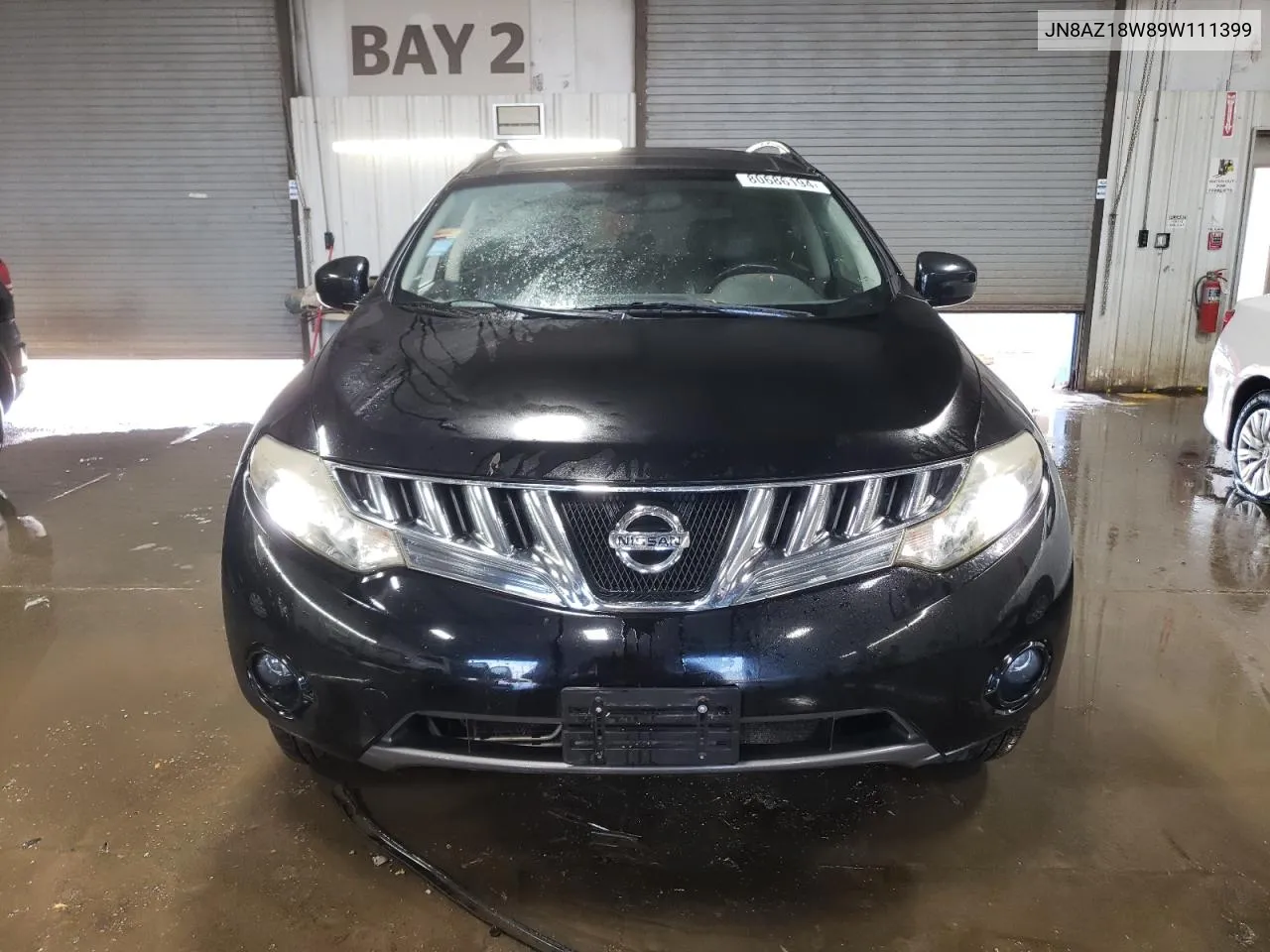 2009 Nissan Murano S VIN: JN8AZ18W89W111399 Lot: 80686194