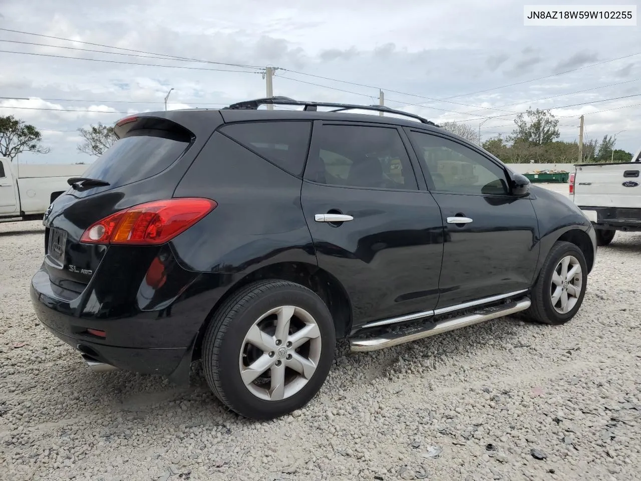 2009 Nissan Murano S VIN: JN8AZ18W59W102255 Lot: 81678264