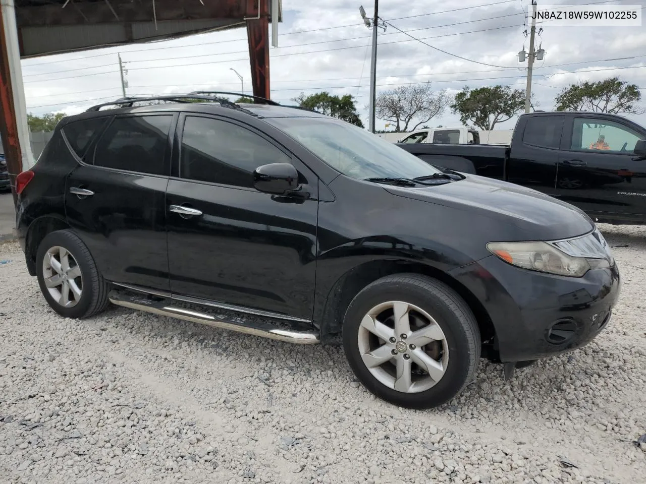 2009 Nissan Murano S VIN: JN8AZ18W59W102255 Lot: 81678264