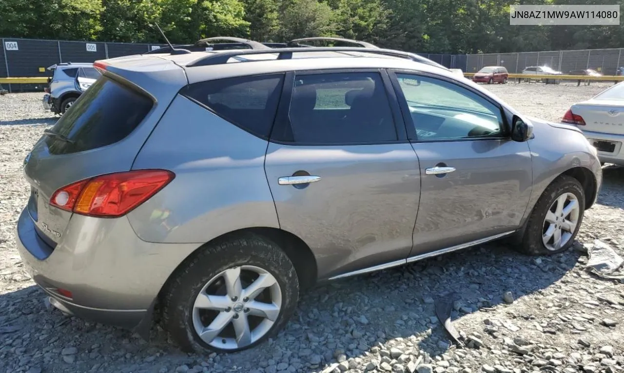 2010 Nissan Murano S VIN: JN8AZ1MW9AW114080 Lot: 58397354