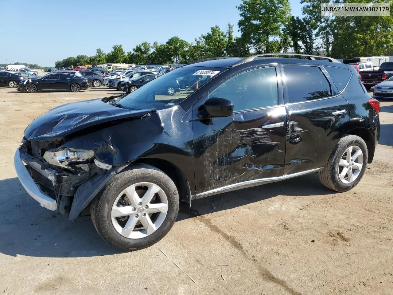 2010 Nissan Murano S VIN: JN8AZ1MW4AW107179 Lot: 61628974