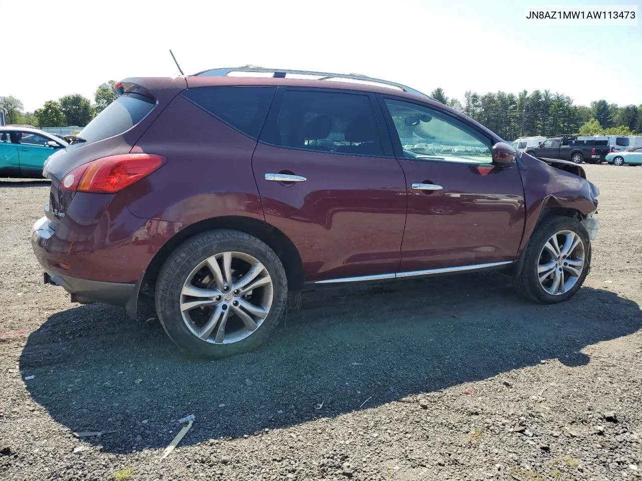 2010 Nissan Murano S VIN: JN8AZ1MW1AW113473 Lot: 68768924