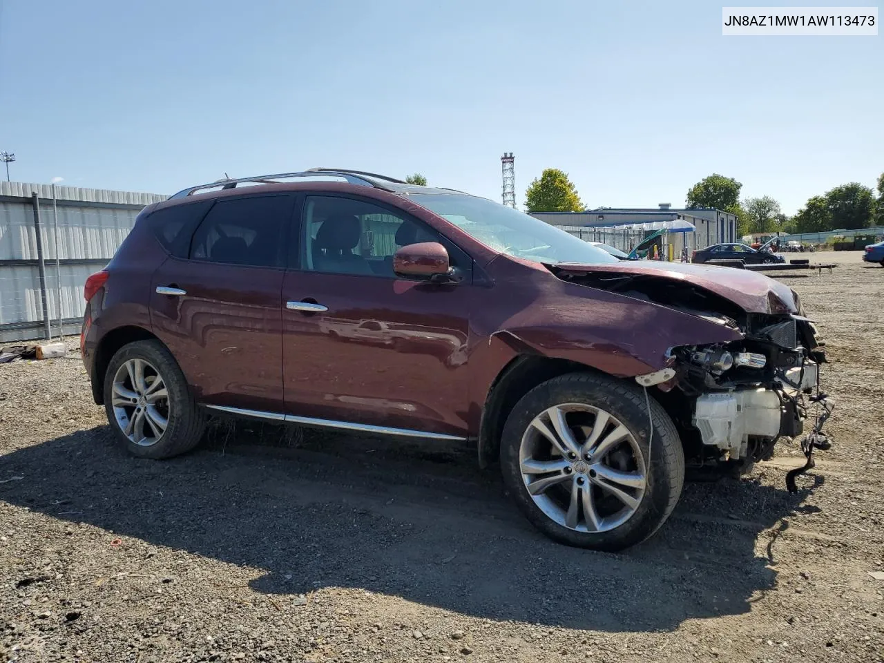 2010 Nissan Murano S VIN: JN8AZ1MW1AW113473 Lot: 68768924