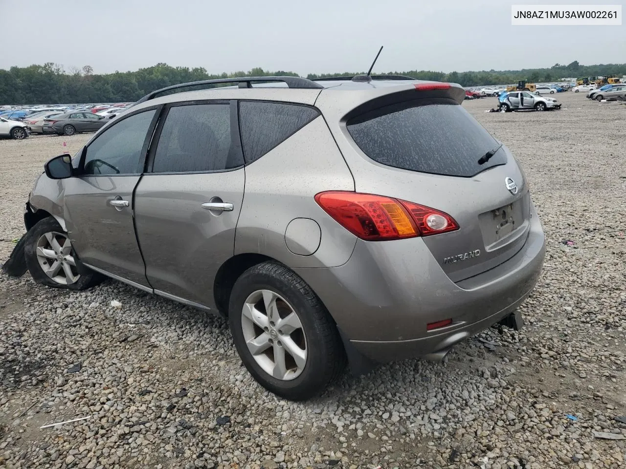 2010 Nissan Murano S VIN: JN8AZ1MU3AW002261 Lot: 70223324