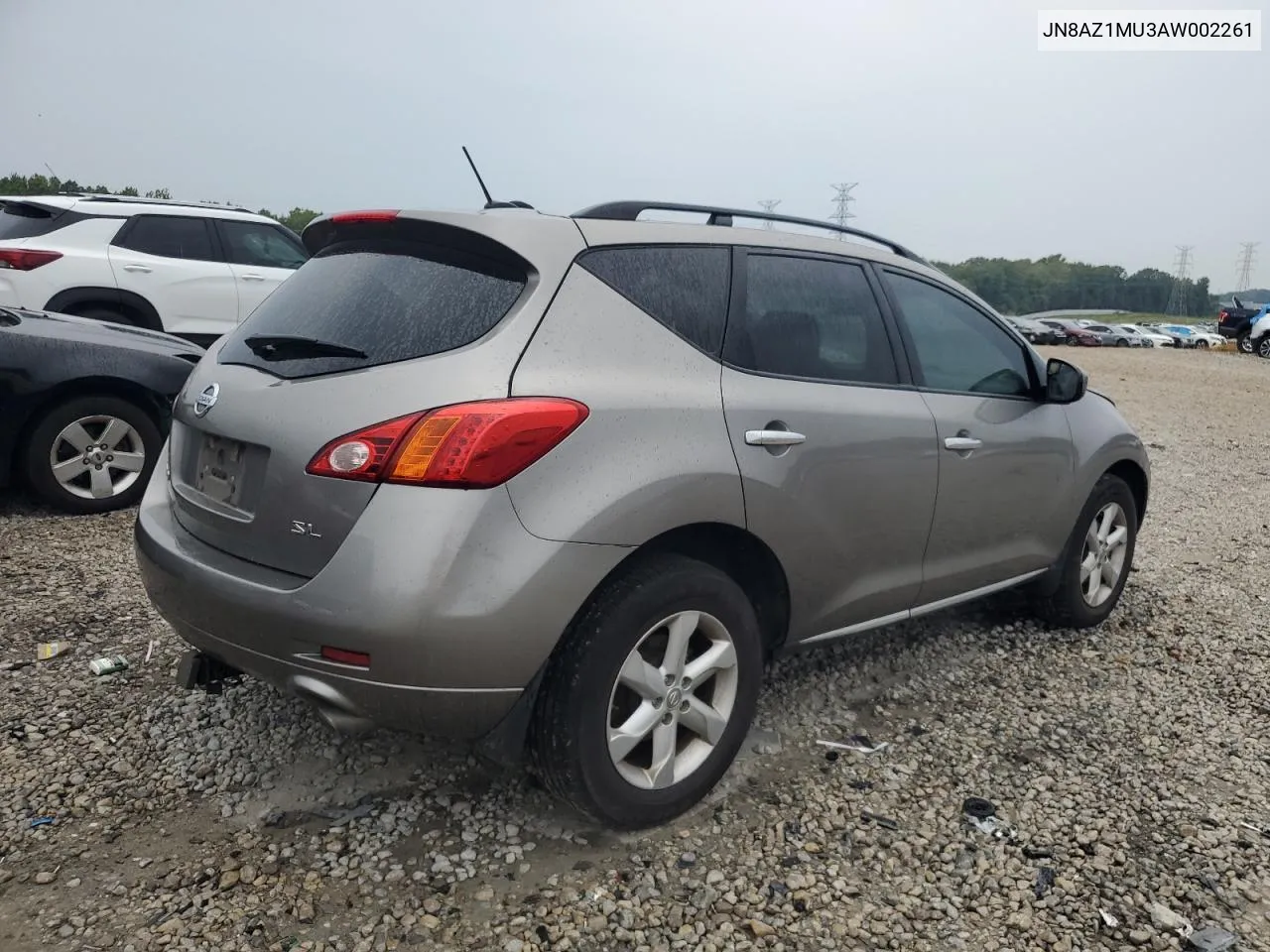 2010 Nissan Murano S VIN: JN8AZ1MU3AW002261 Lot: 70223324