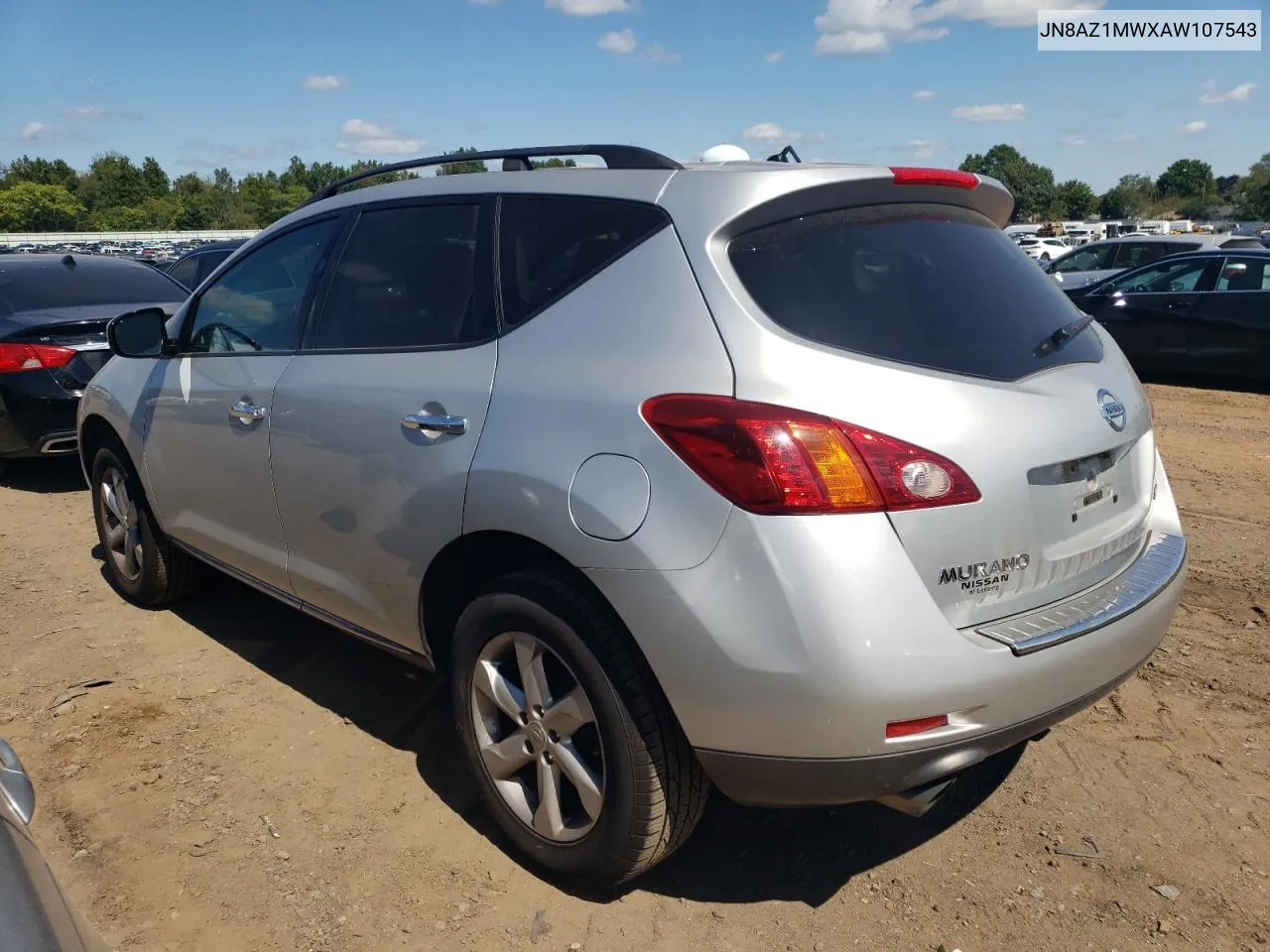 2010 Nissan Murano S VIN: JN8AZ1MWXAW107543 Lot: 70328374