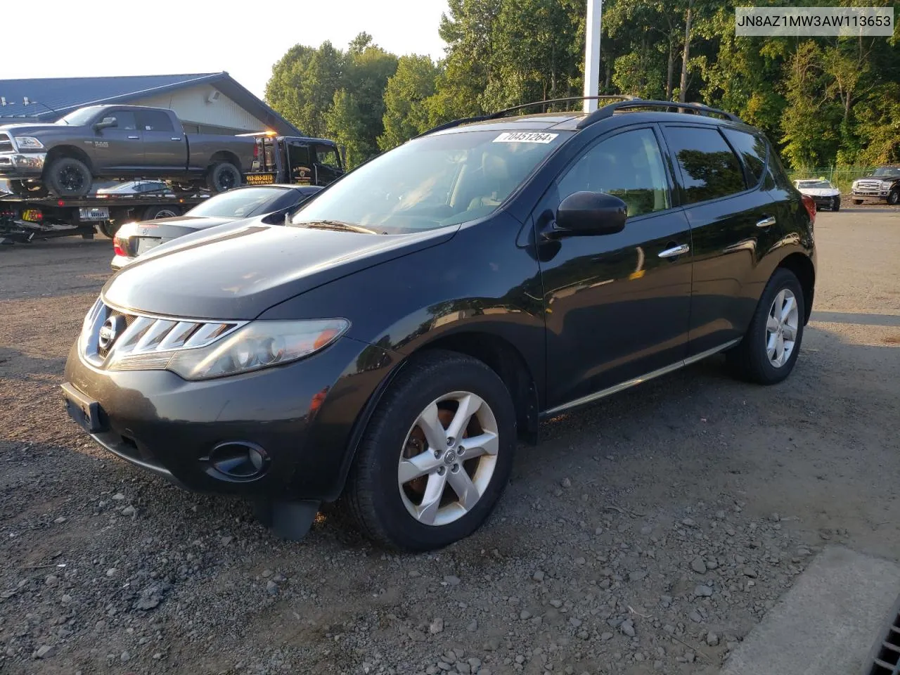 2010 Nissan Murano S VIN: JN8AZ1MW3AW113653 Lot: 70451264