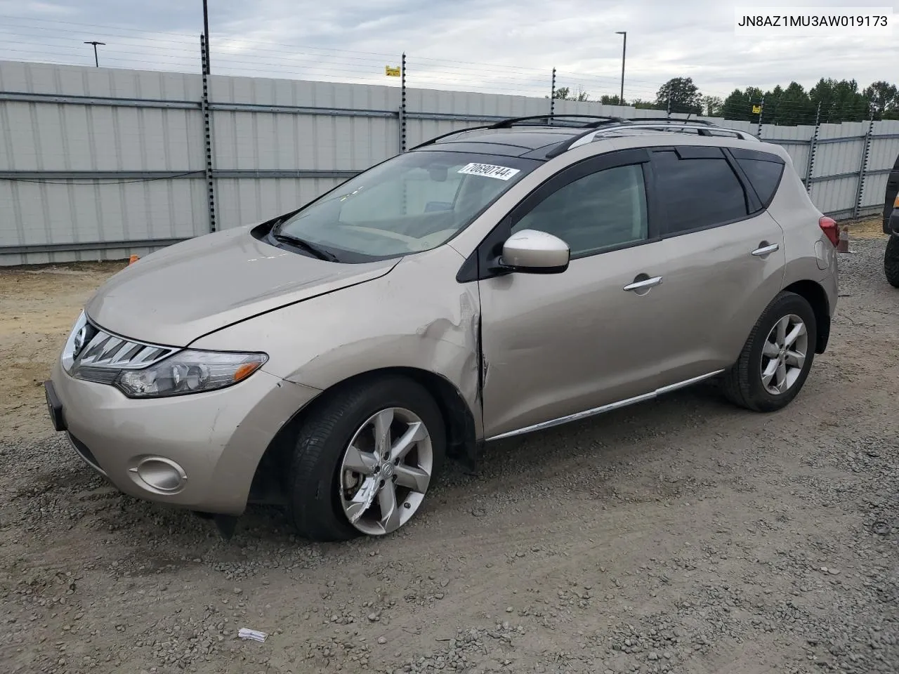 JN8AZ1MU3AW019173 2010 Nissan Murano S