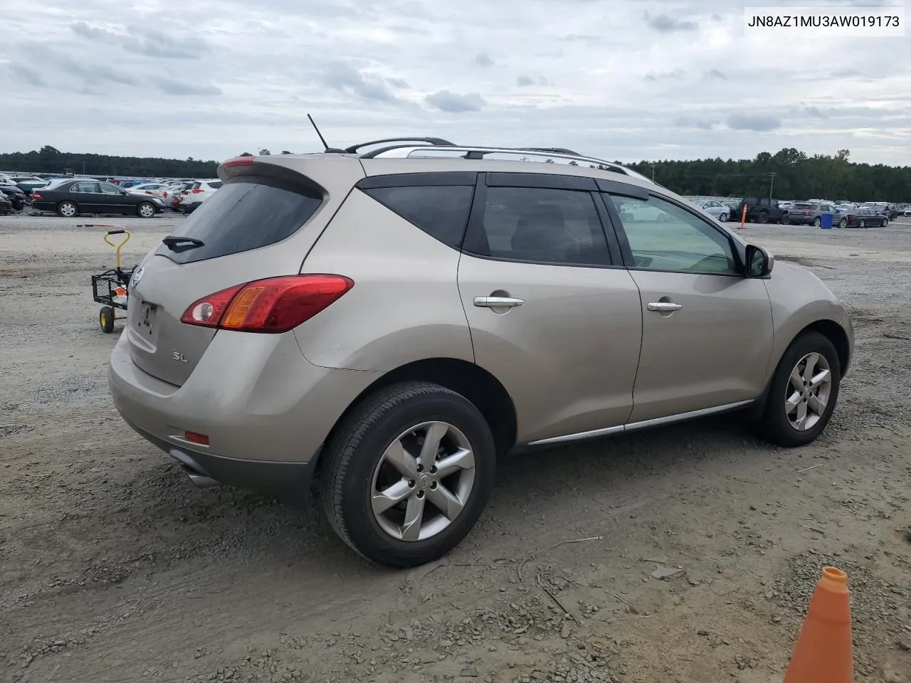 JN8AZ1MU3AW019173 2010 Nissan Murano S