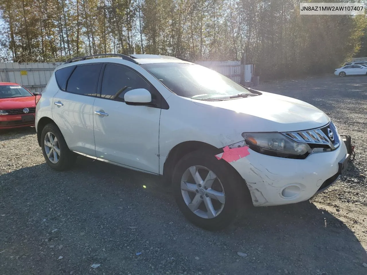 2010 Nissan Murano S VIN: JN8AZ1MW2AW107407 Lot: 71677534