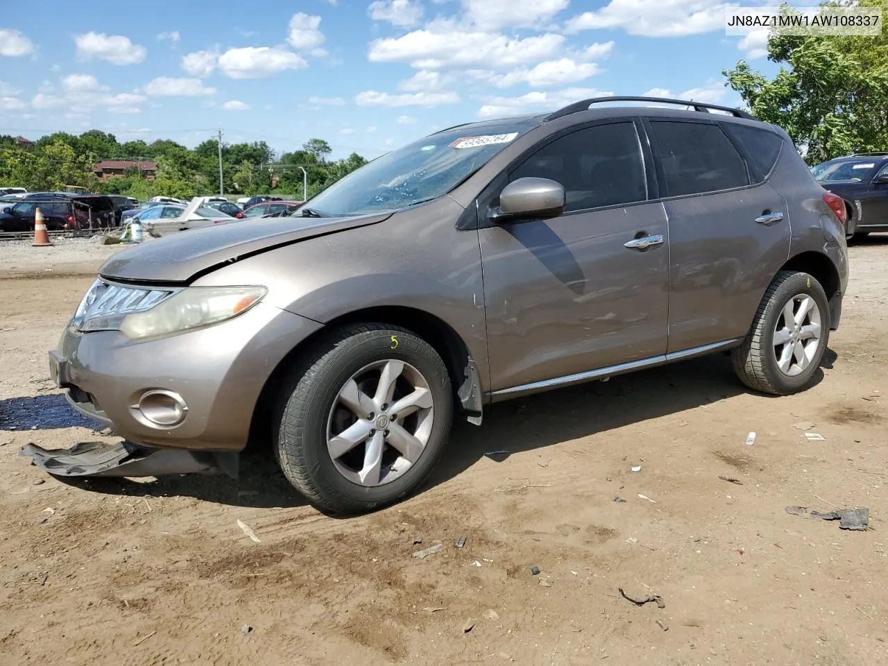 2010 Nissan Murano S VIN: JN8AZ1MW1AW108337 Lot: 71890784