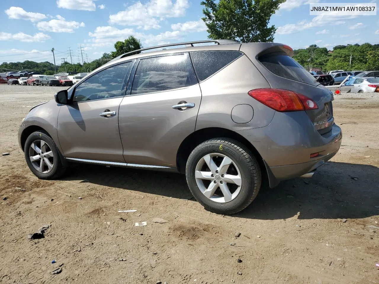 2010 Nissan Murano S VIN: JN8AZ1MW1AW108337 Lot: 71890784