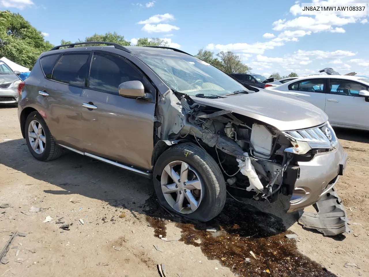 2010 Nissan Murano S VIN: JN8AZ1MW1AW108337 Lot: 71890784