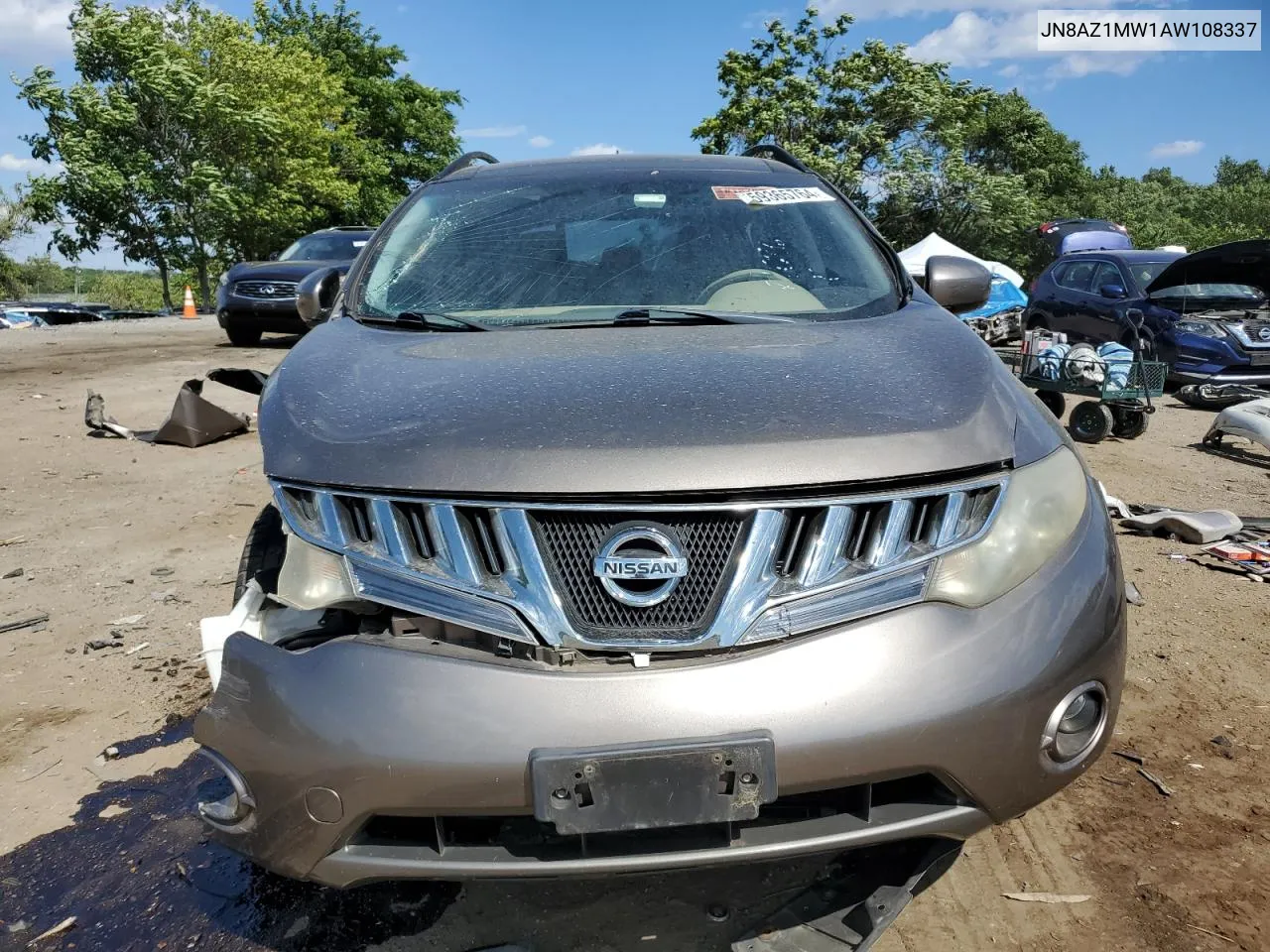 2010 Nissan Murano S VIN: JN8AZ1MW1AW108337 Lot: 71890784