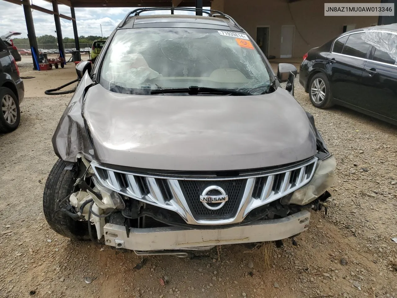 2010 Nissan Murano S VIN: JN8AZ1MU0AW013346 Lot: 71939814