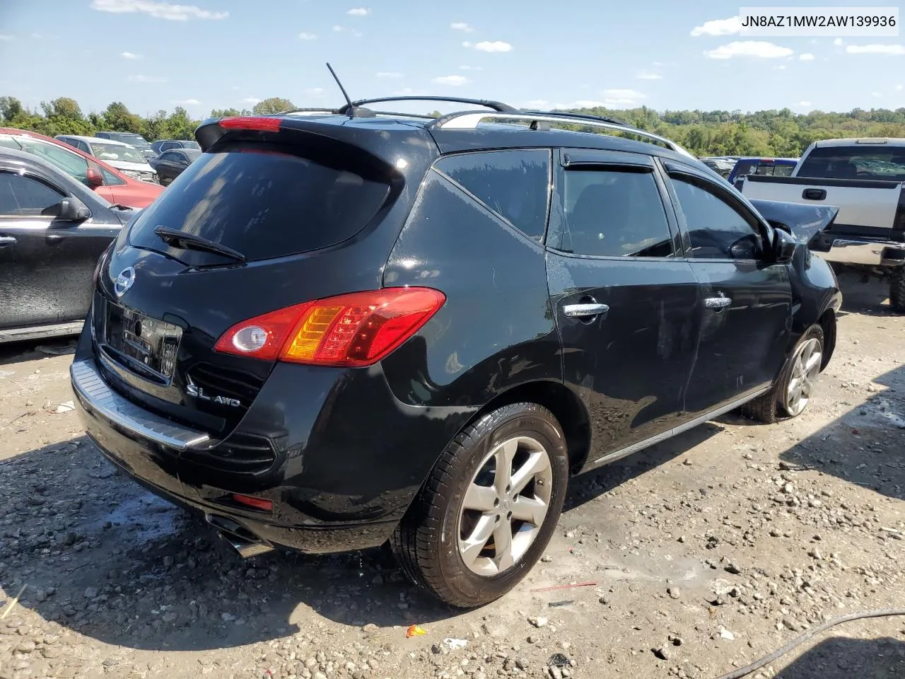 2010 Nissan Murano S VIN: JN8AZ1MW2AW139936 Lot: 71957184