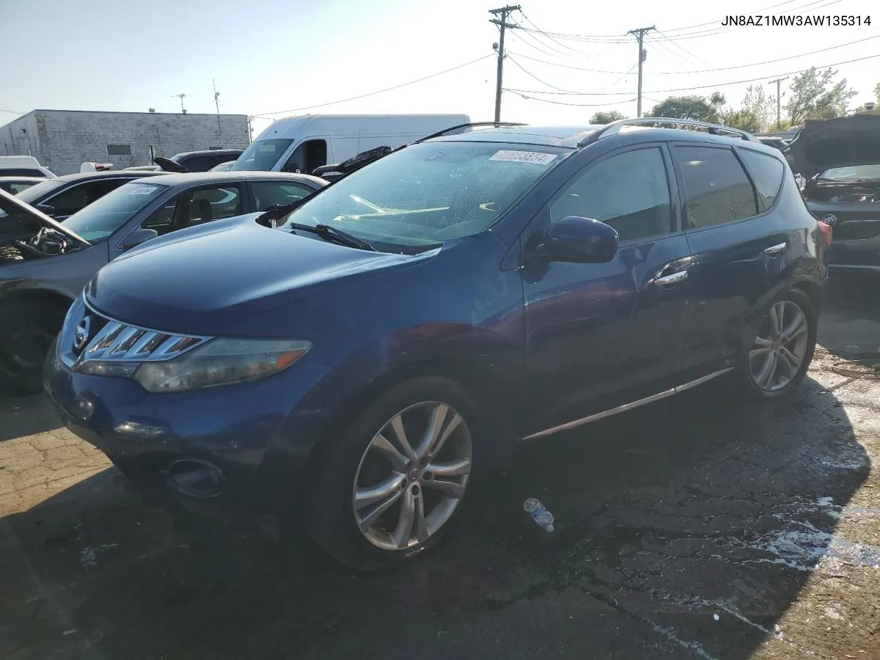 2010 Nissan Murano S VIN: JN8AZ1MW3AW135314 Lot: 72053854