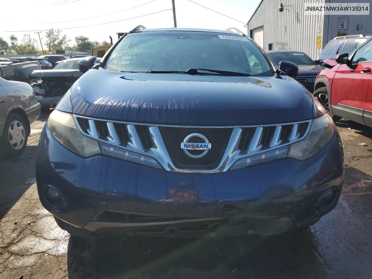 JN8AZ1MW3AW135314 2010 Nissan Murano S