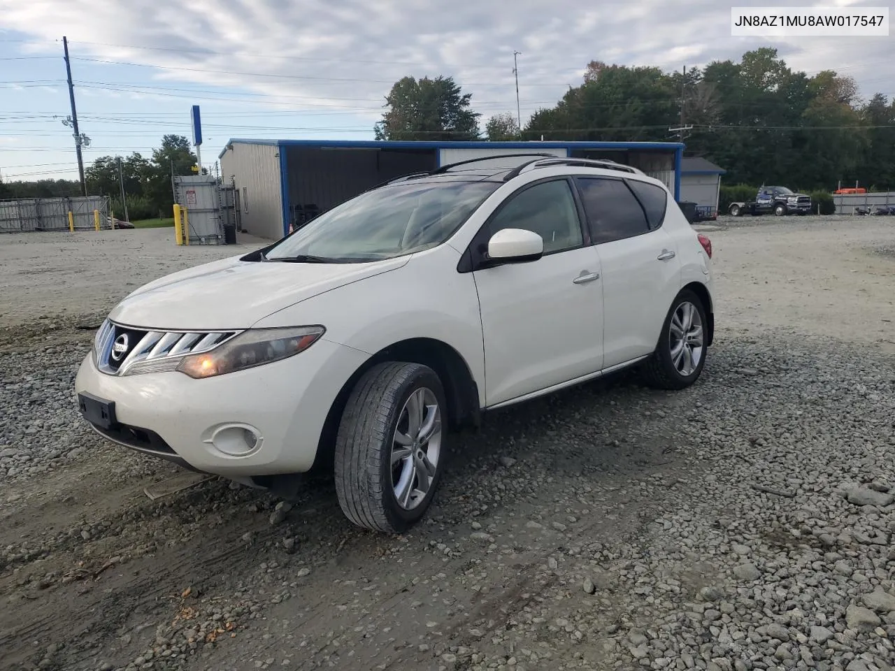 2010 Nissan Murano S VIN: JN8AZ1MU8AW017547 Lot: 72400264