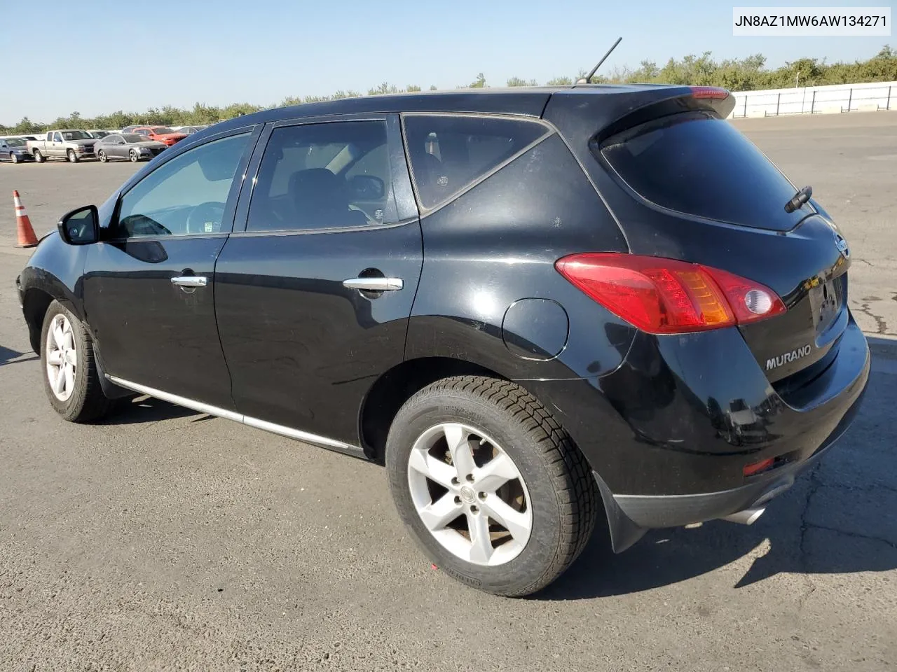 2010 Nissan Murano S VIN: JN8AZ1MW6AW134271 Lot: 72604254